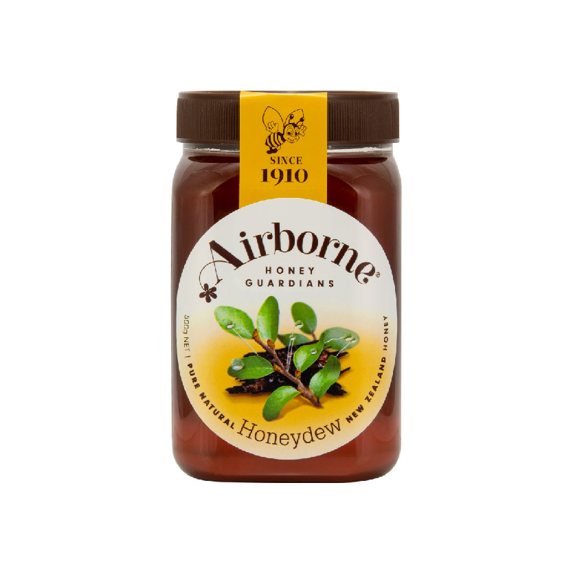 AIRBORNE Honeydew New Zealand Raw Honey 500g