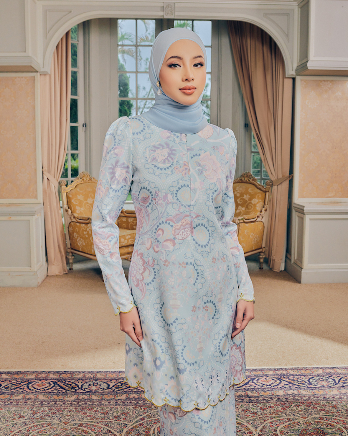 RAUSHA KURUNG - ASH BLUE
