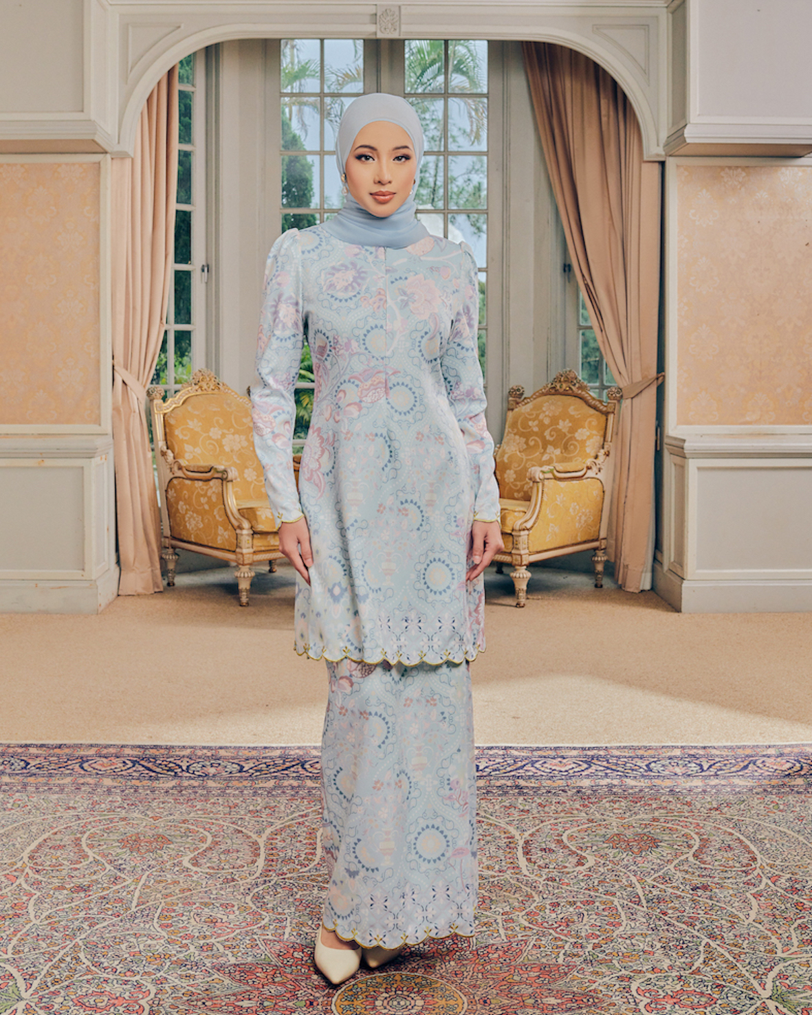 RAUSHA KURUNG - ASH BLUE