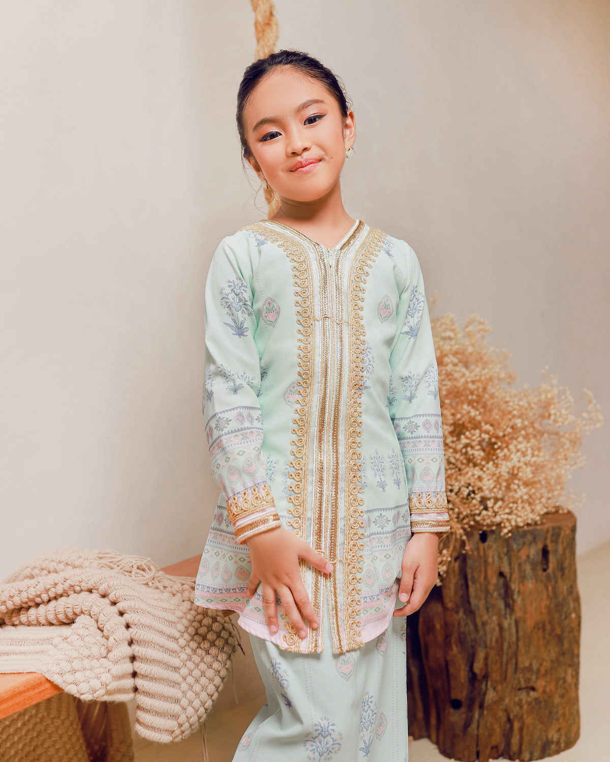 QAYLA KURUNG (KID) - MINT GREEN