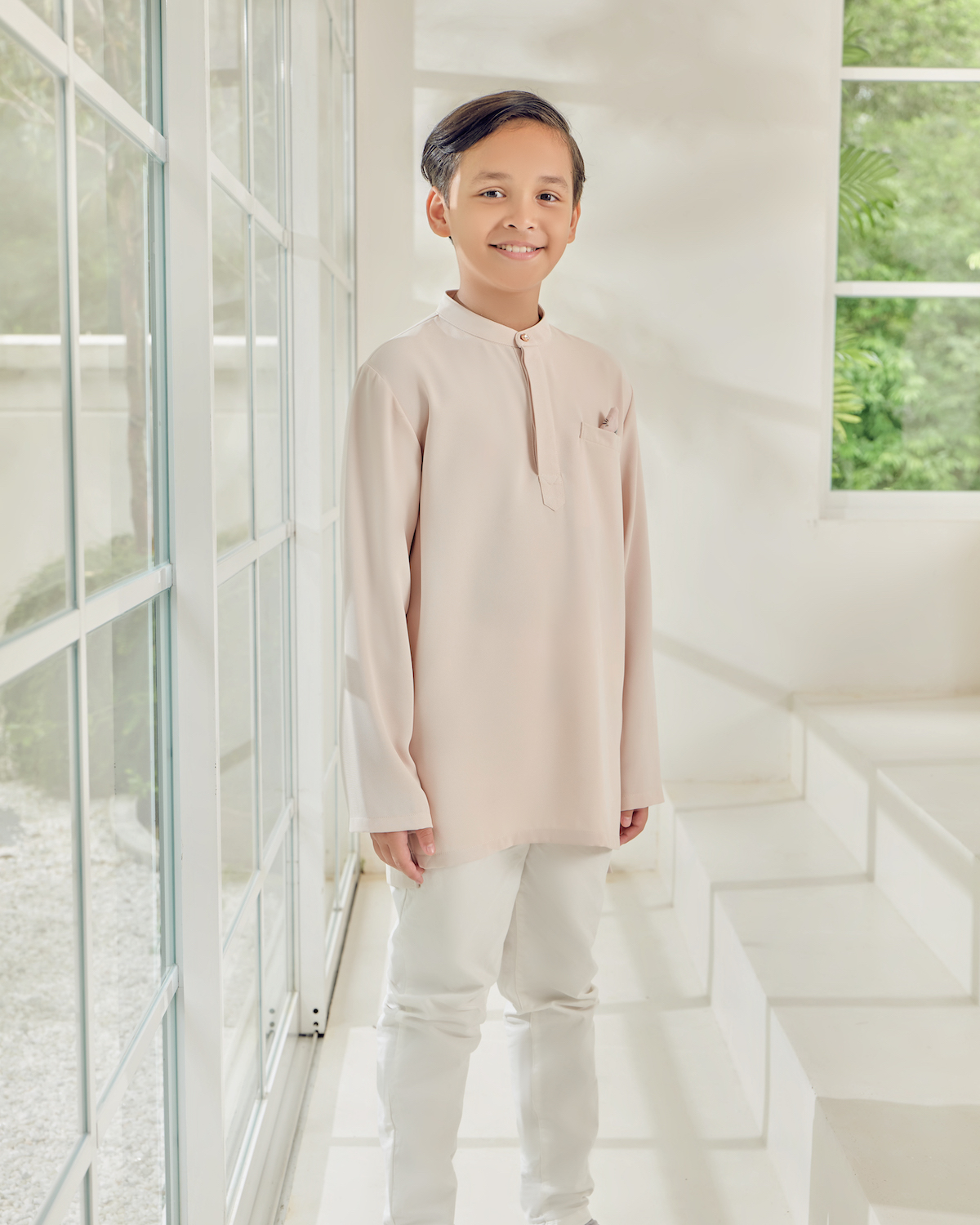 FLORESA KURTA (KIDS) - BEIGE