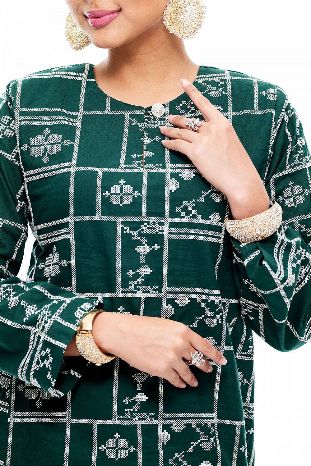 Kurung Kedah Gusti Dewi (Emerald Green)