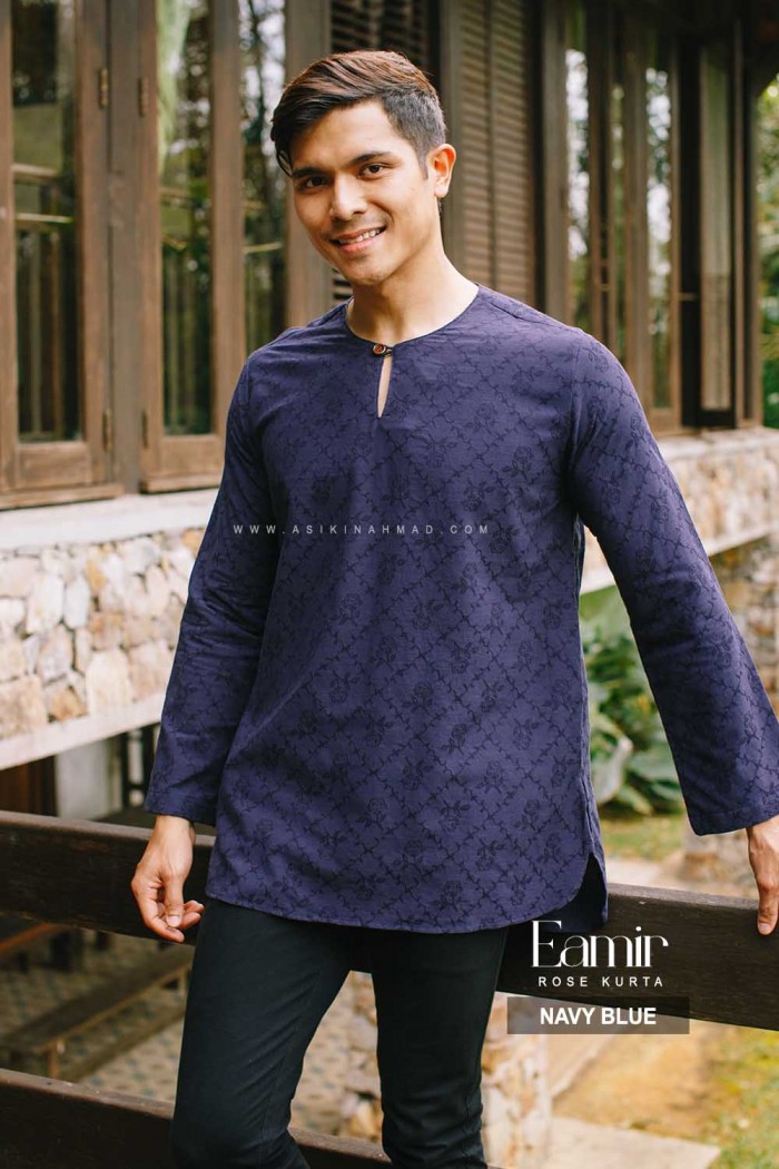 EAMIR KURTA in NAVY BLUE