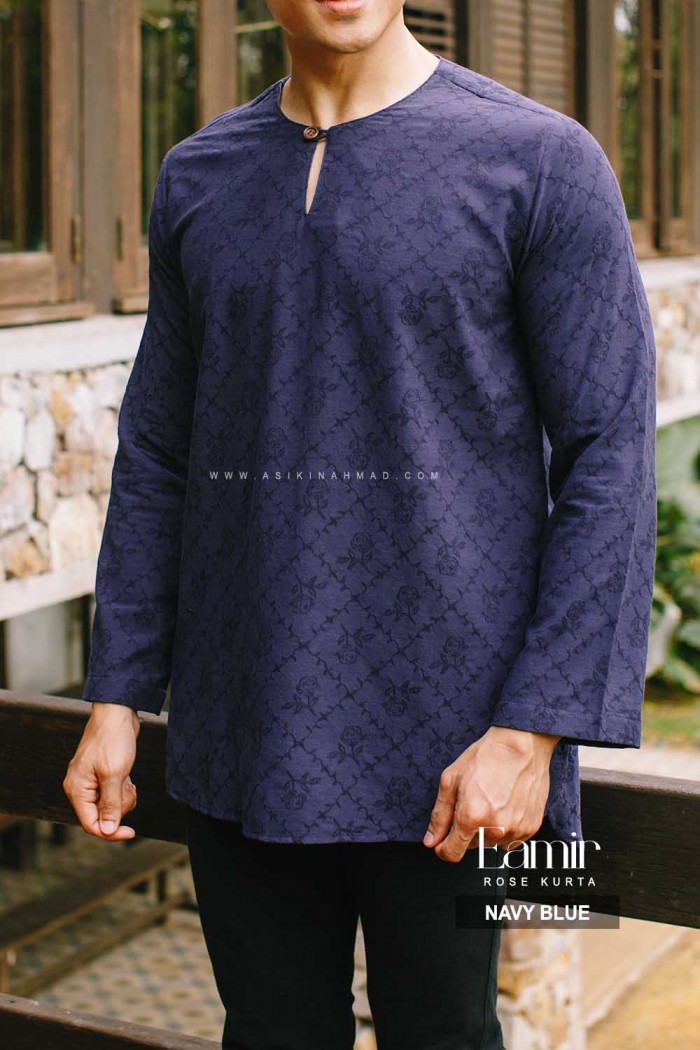 EAMIR KURTA in NAVY BLUE