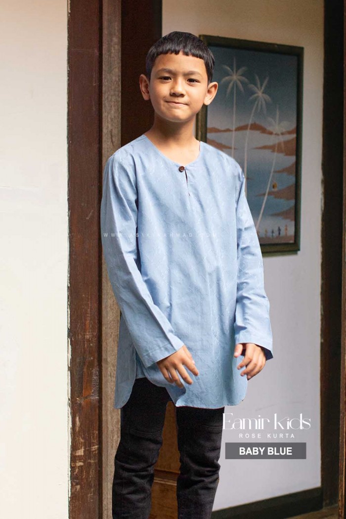 EAMIR KURTA KIDS in BABY BLUE