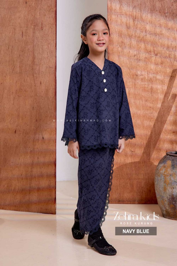 ZEHRA KURUNG KIDS in NAVY BLUE