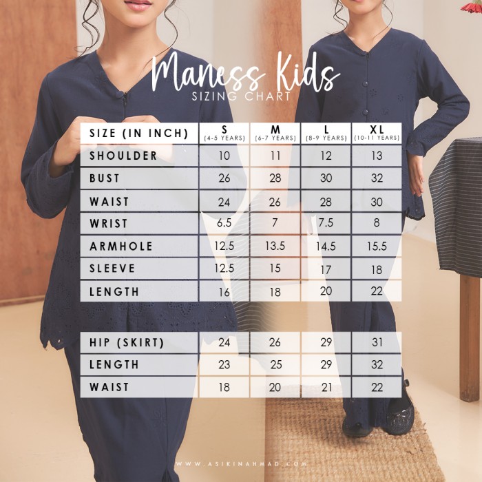 MANESS EMBOIDERY KIDS in NAVY BLUE