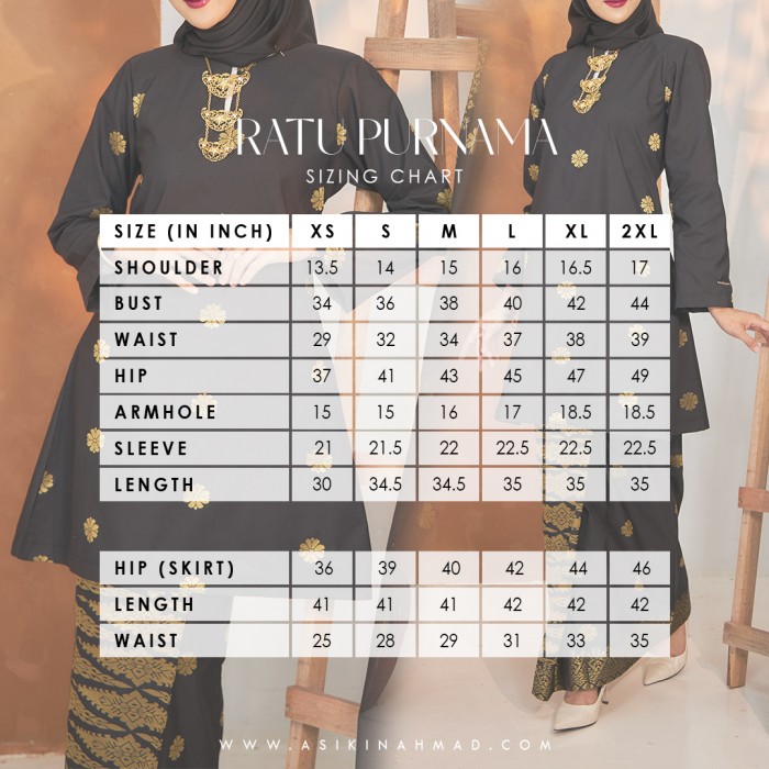 RATU PURNAMA in DARK GREEN