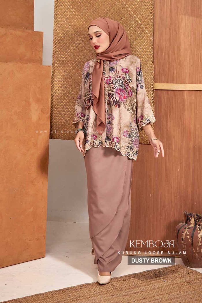 KEMBOJA KURUNG in DUSTY BROWN