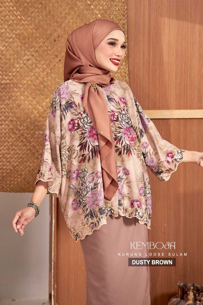 KEMBOJA KURUNG in DUSTY BROWN