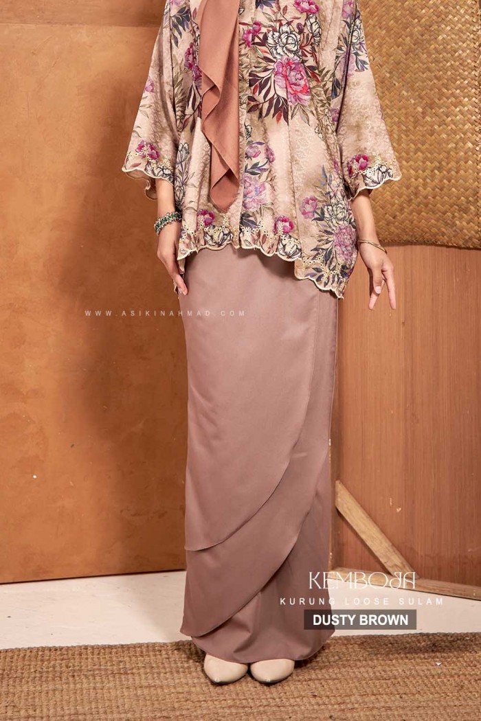 KEMBOJA KURUNG in DUSTY BROWN