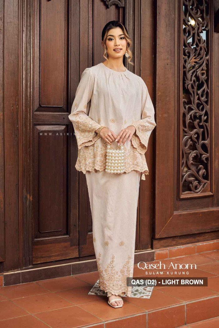 QASEH ANOM KURUNG (QAS-D2) - LIGHT BROWN