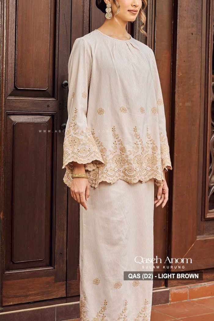 QASEH ANOM KURUNG (QAS-D2) - LIGHT BROWN