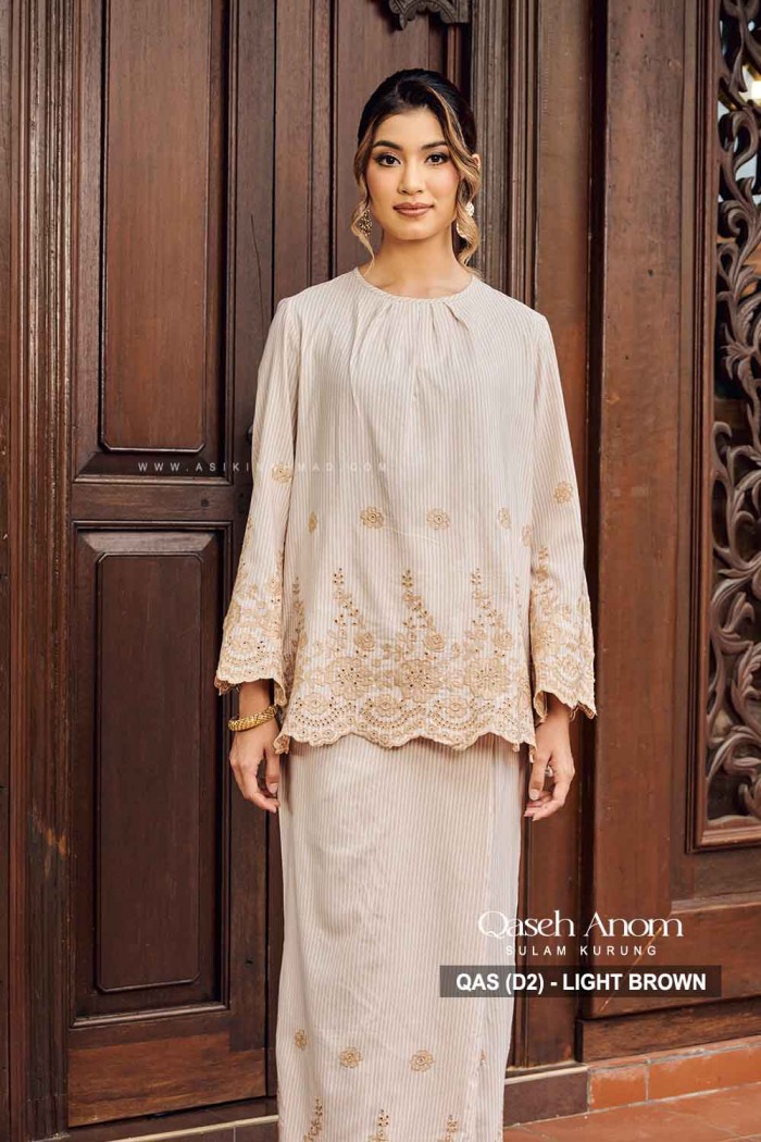 QASEH ANOM KURUNG (QAS-D2) - LIGHT BROWN