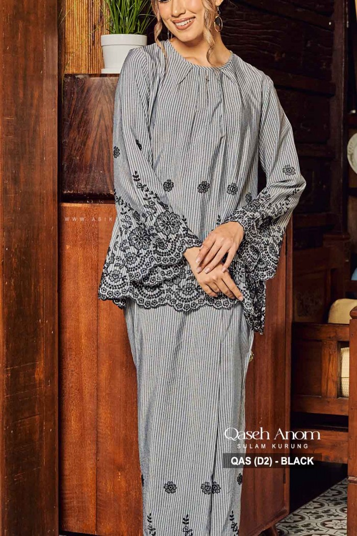 QASEH ANOM KURUNG (QAS-D2) - BLACK