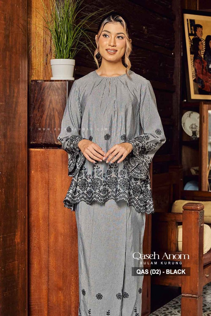 QASEH ANOM KURUNG (QAS-D2) - BLACK