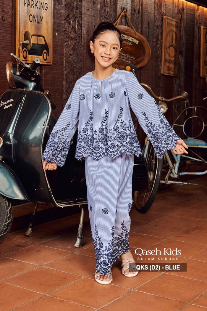 QASEH KURUNG KIDS (QKS-D2) - BLUE