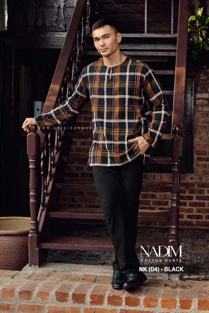 NADIM KURTA (NK-D4) in BLACK