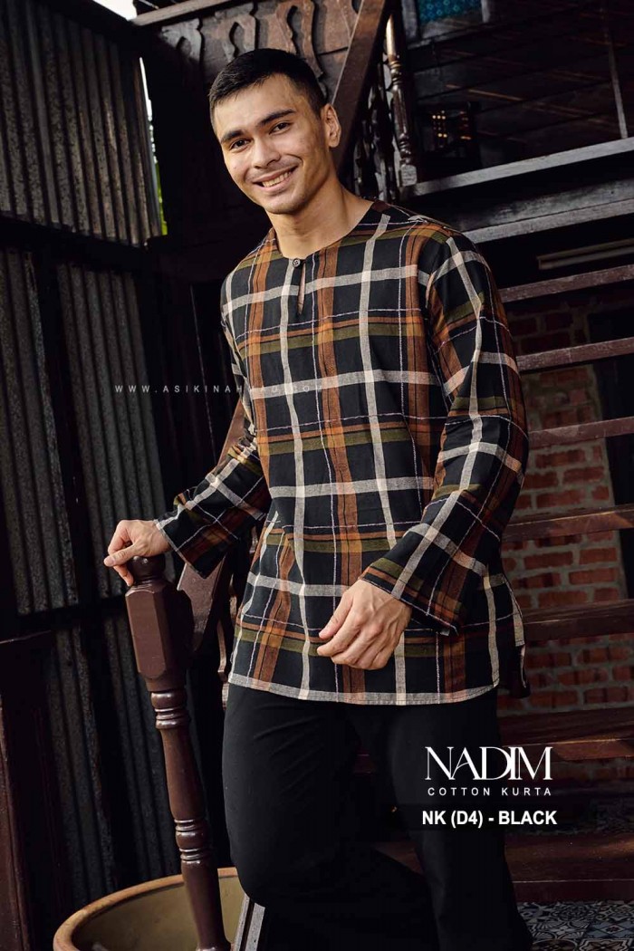 NADIM KURTA (NK-D4) in BLACK