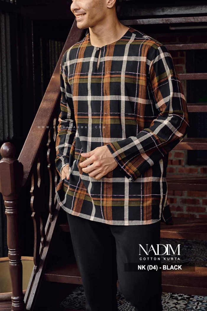 NADIM KURTA (NK-D4) in BLACK