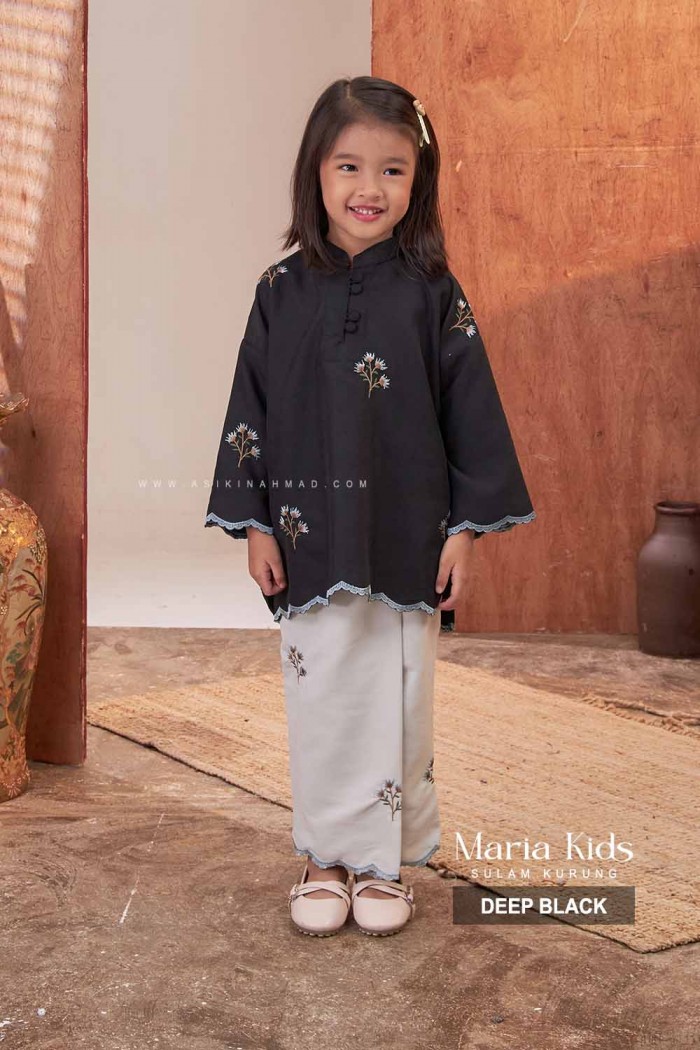 MARIA KURUNG KIDS in DEEP BLACK