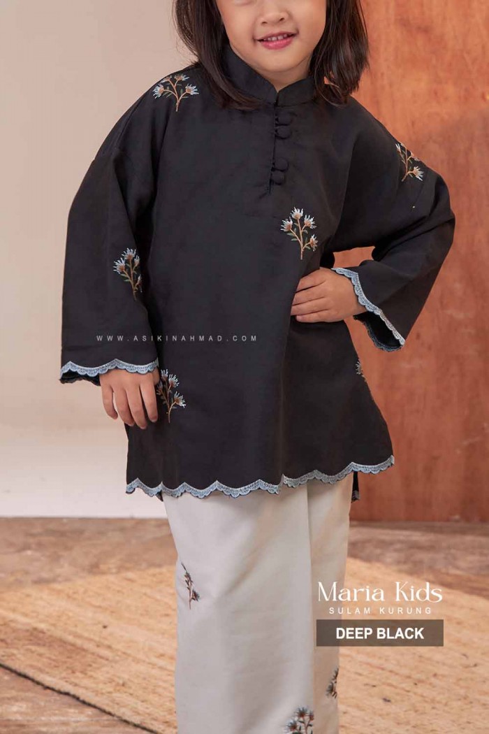 MARIA KURUNG KIDS in DEEP BLACK