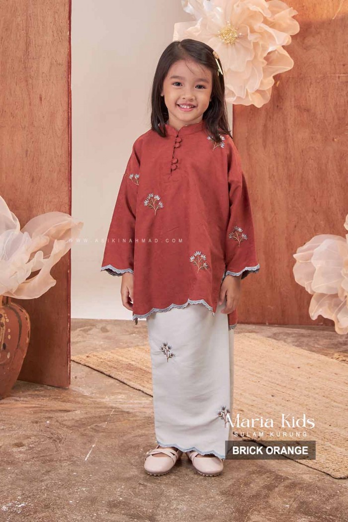 MARIA KURUNG KIDS in BRICK ORANGE