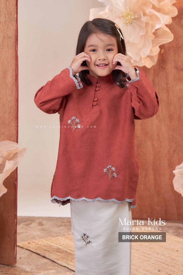 MARIA KURUNG KIDS in BRICK ORANGE