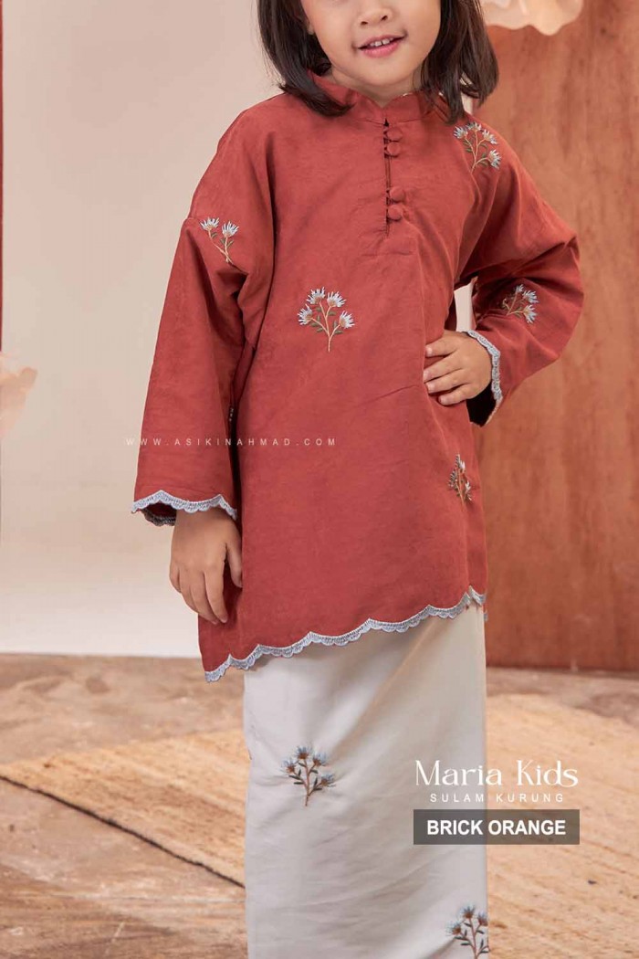 MARIA KURUNG KIDS in BRICK ORANGE