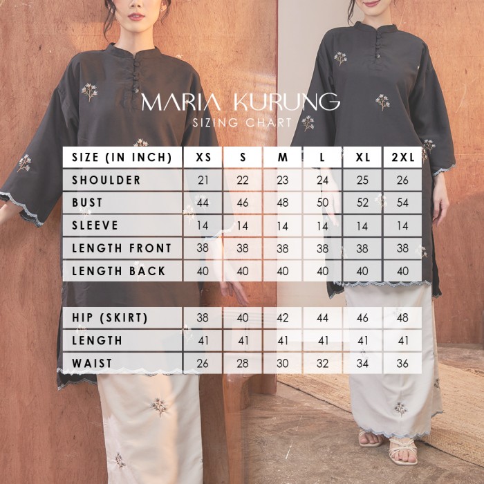 MARIA KURUNG SULAM in DEEP BLACK