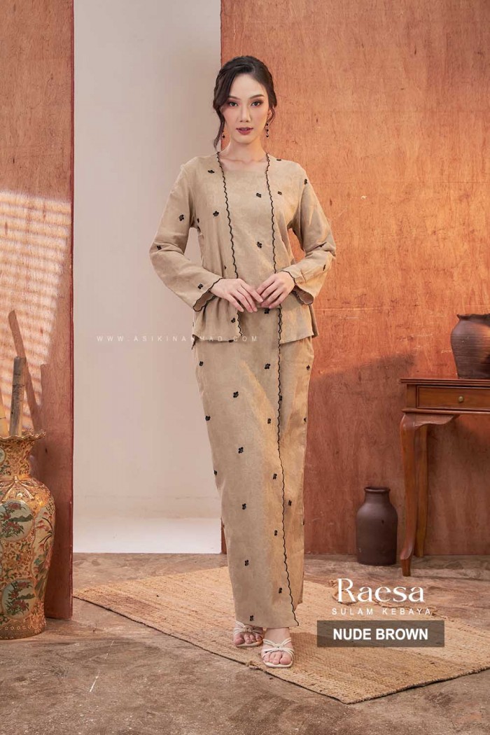 RAESA KEBAYA SULAM in NUDE BROWN