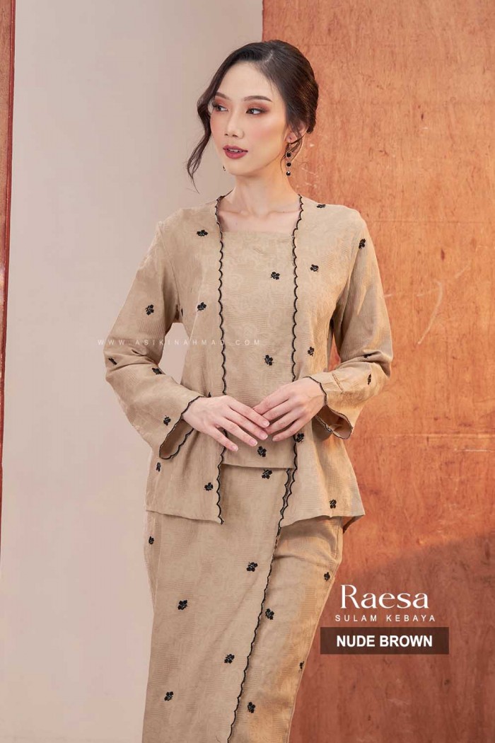 RAESA KEBAYA SULAM in NUDE BROWN