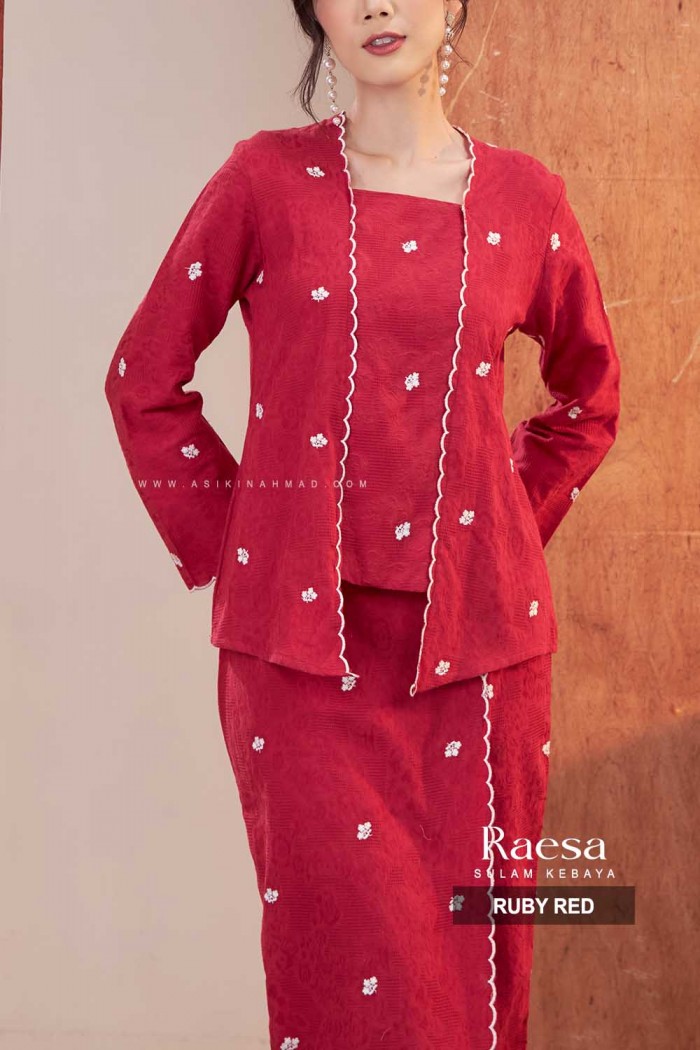 RAESA KEBAYA SULAM in RUBY RED