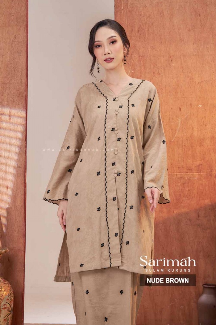 SARIMAH KURUNG SULAM in NUDE BROWN