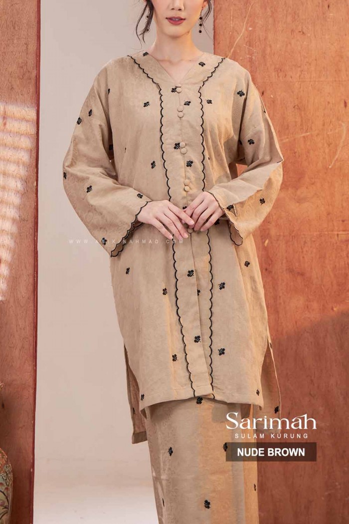 SARIMAH KURUNG SULAM in NUDE BROWN