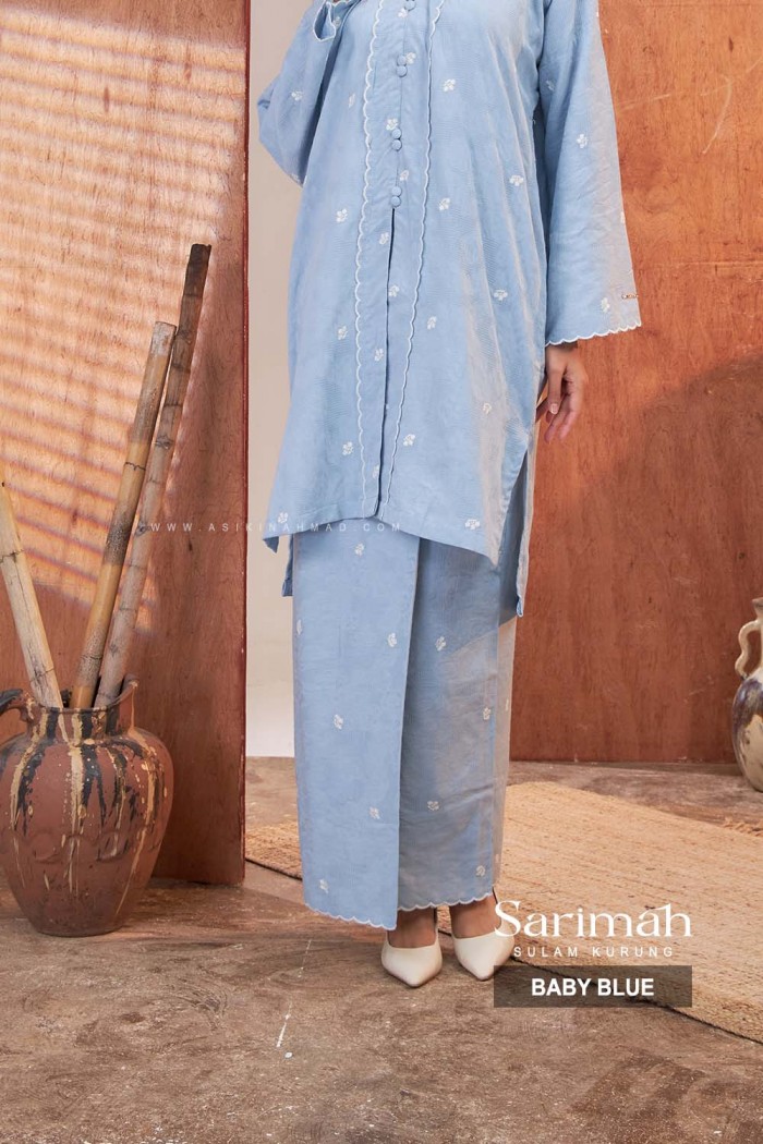 SARIMAH KURUNG SULAM in BABY BLUE