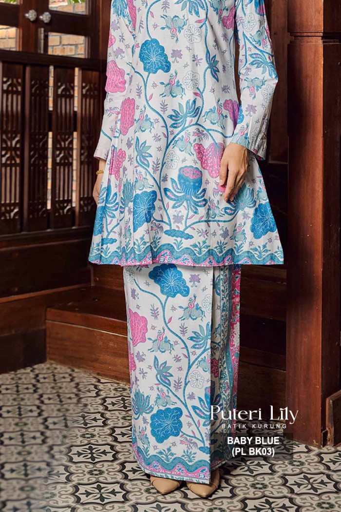 PUTERI KURUNG LILY (PL BK03) BABY BLUE