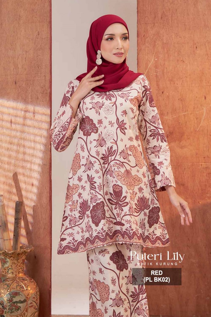 PUTERI KURUNG LILY (PL BK02) RED