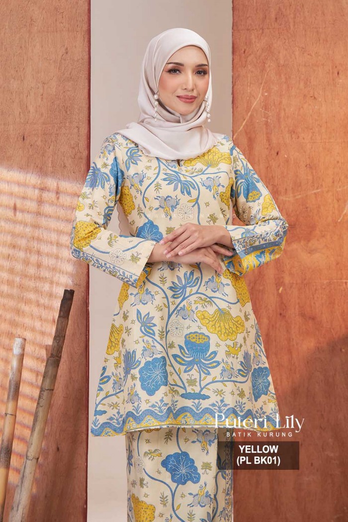 PUTERI KURUNG LILY (PL BK01) YELLOW