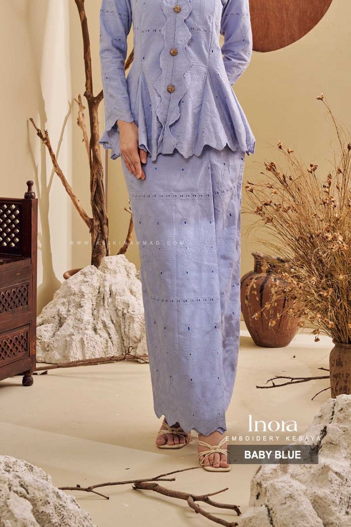 INORA KEBAYA in BABY BLUE