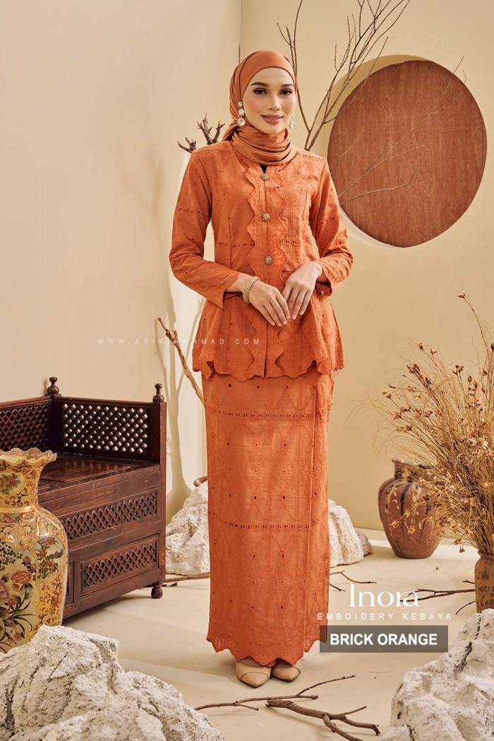 INORA KEBAYA in BRICK ORANGE