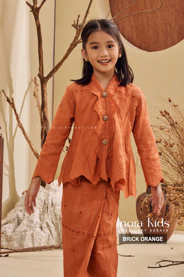 INORA KEBAYA KIDS in BRICK ORANGE