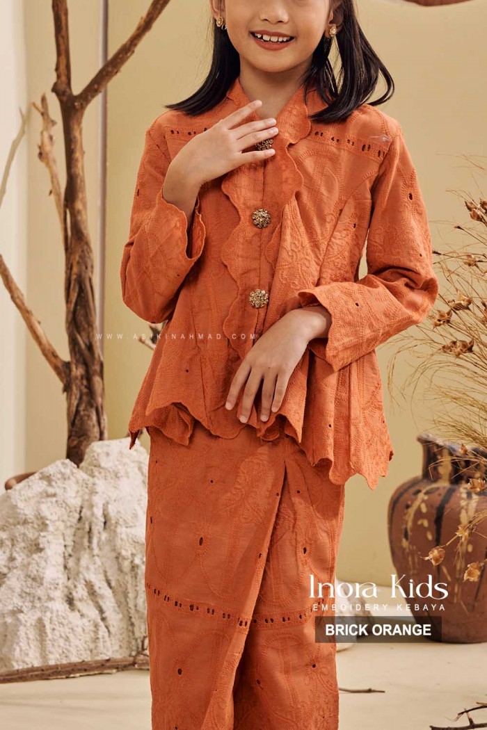 INORA KEBAYA KIDS in BRICK ORANGE