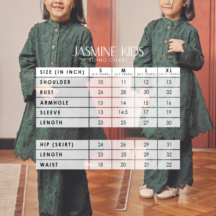 JASMINE KURUNG KIDS in EMERALD