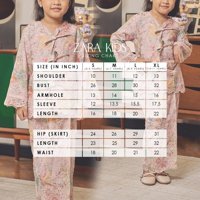 ZARA KURUNG KIDS (ZKKD-1) PINK