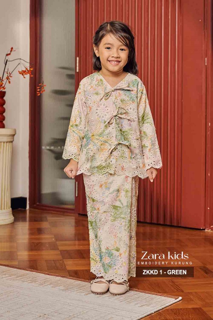 ZARA KURUNG KIDS (ZKKD-1) GREEN