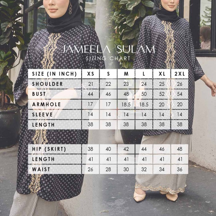 JAMEELA KURUNG SULAM (JKSD-1) - GREY