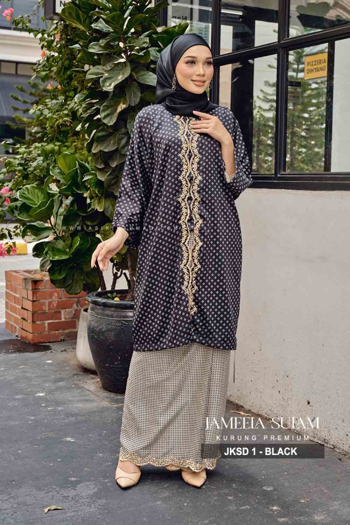 JAMEELA KURUNG SULAM (JKSD-1) - BLACK