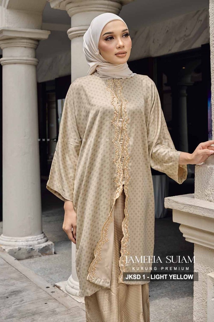 JAMEELA KURUNG SULAM (JKSD-1) - LIGHT YELLOW