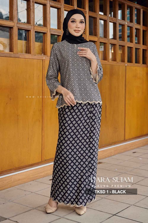 TIARA KURUNG SULAM (TKSD-1) - BLACK